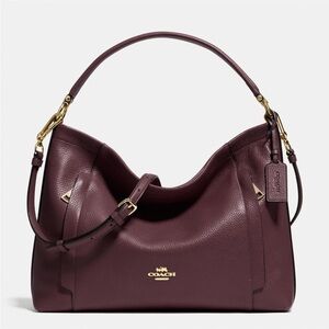 Coach Oxblood Scout Hobo Leather Shoulder Bag